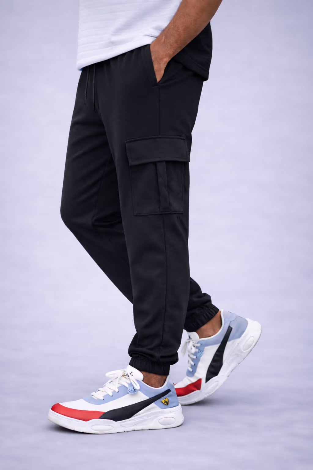 Black Cargo Pants for Men