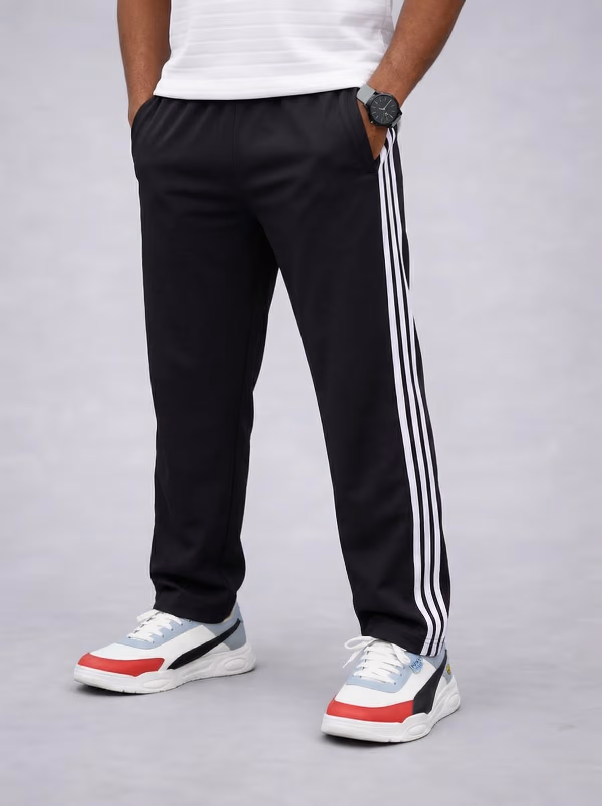 NS Fabric Baggy Track Pant - Black